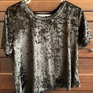 Black Velvet Top